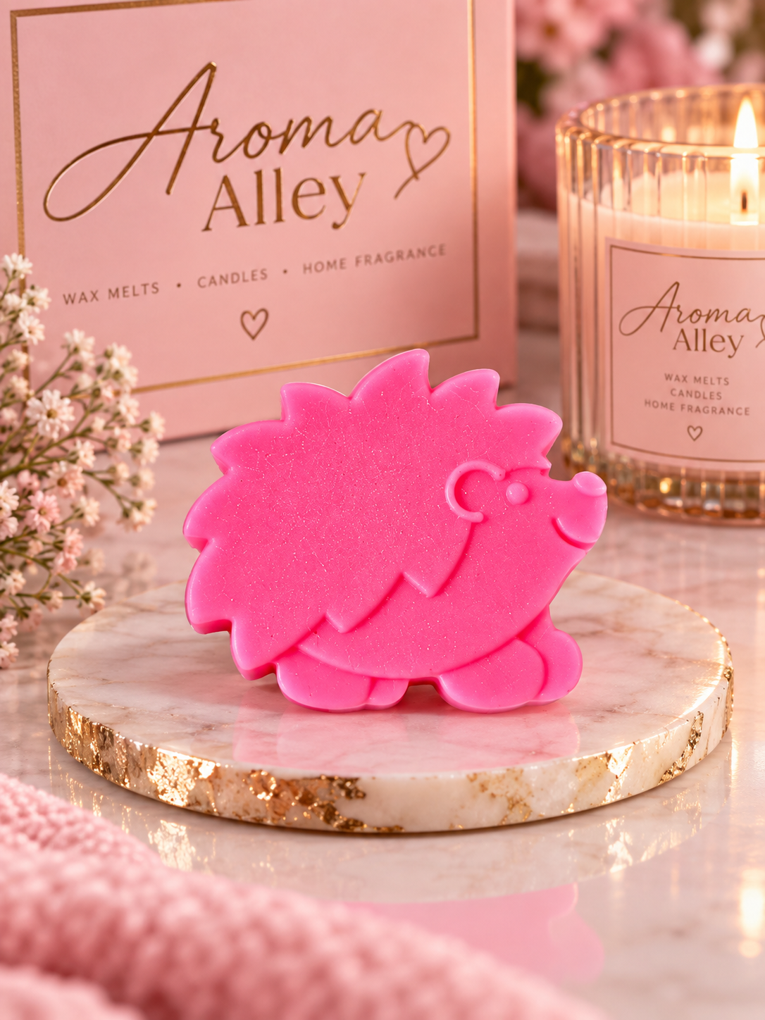 Unicorn farts scented small hedgehog wax melt