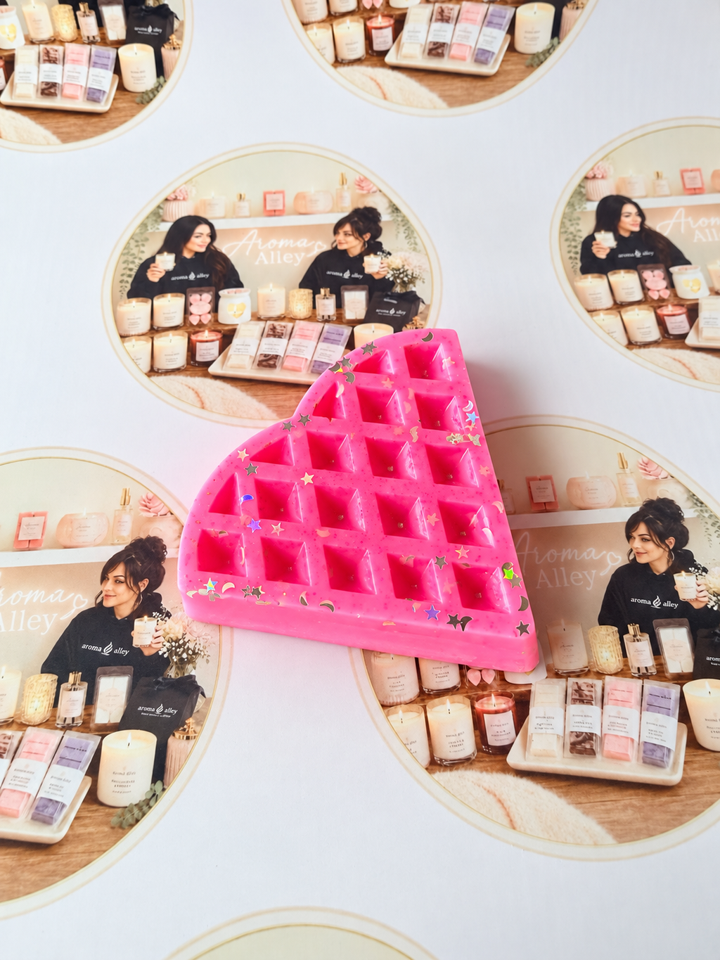 Unicorn farts scented waffle slice wax melt