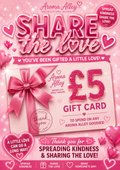 SHARE THE LOVE £5 GIFT CARD