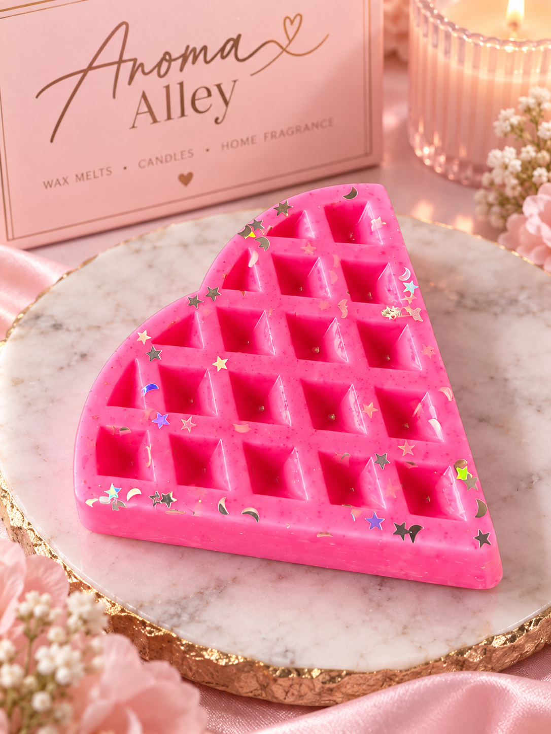 Unicorn farts scented waffle slice wax melt