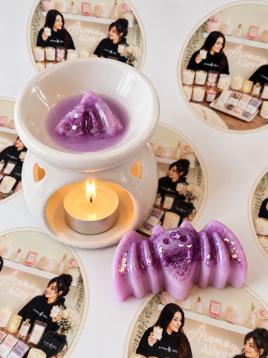 Ghost scented bat wax melt