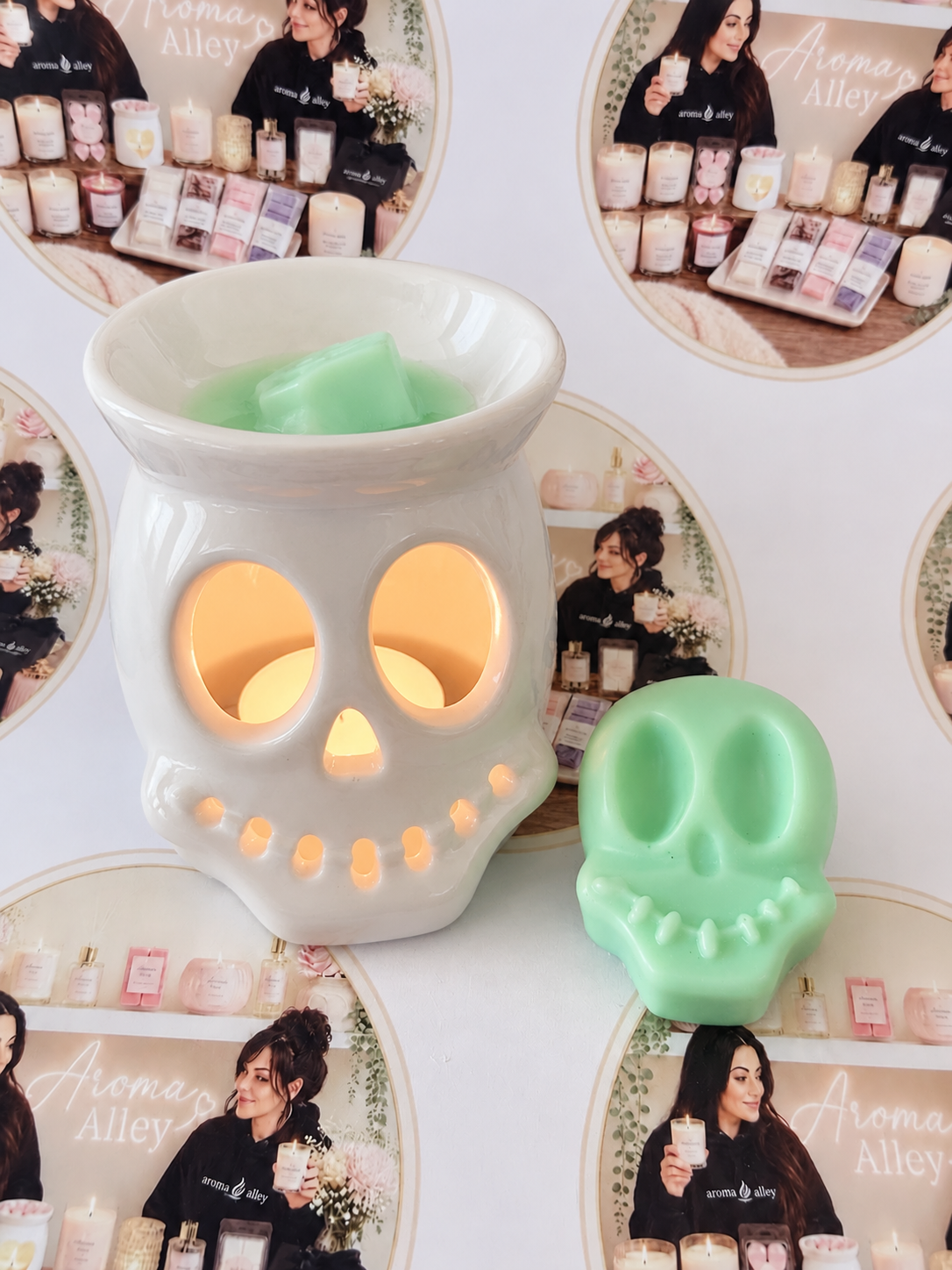 Savage scented skull wax melt