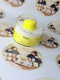 Daisy's Macaron Glass Candle